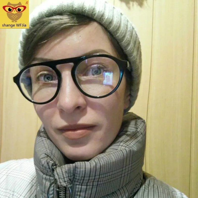 2020 New Round Men's Glasses Frame Women's Glasses Frame Retro Square Transparent Lens Glasses Optical Glasses Frame