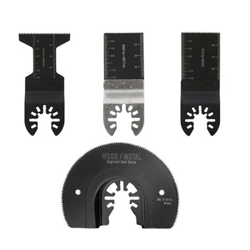 

4pcs/set Quick Install Woodworking Trimming Oscillating Saw Blade Cutting Tools Renovator Universal Professional