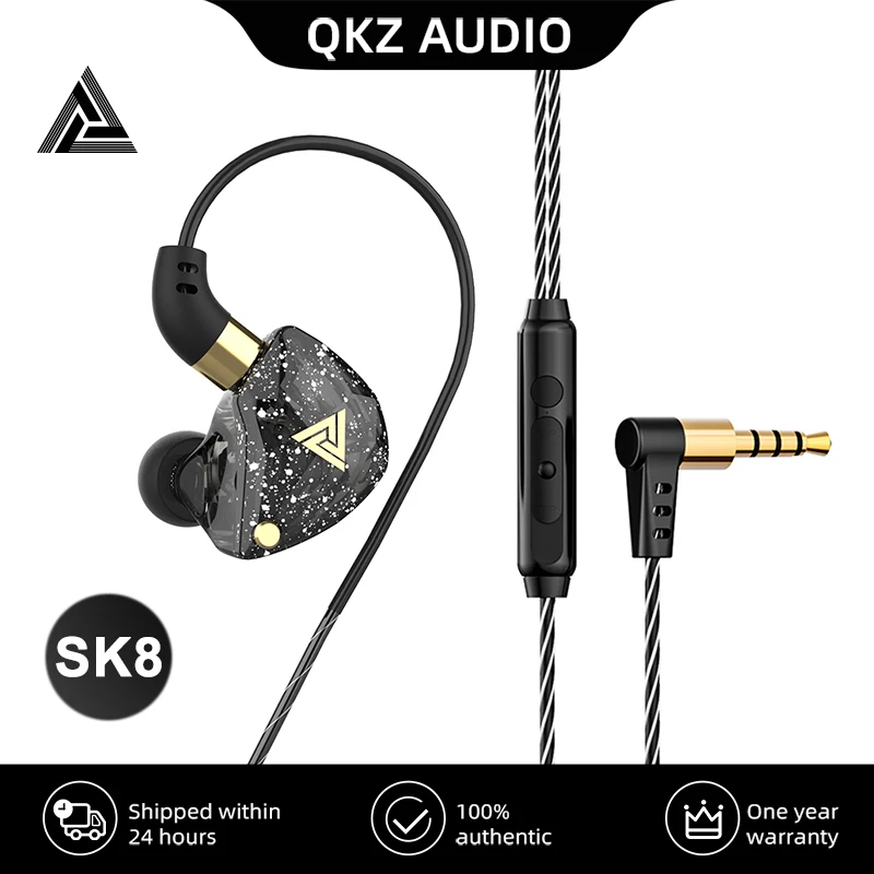 Original Qkz Headphone Earphone Wired Headphones Qkz Bass Copper