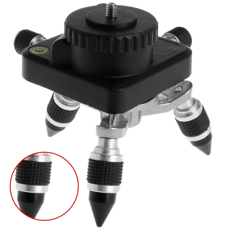 1/4 Inch Interface Level Adjustment Rotation Tripod Bracket Conversion Connector Pedestal Measurement Instruments