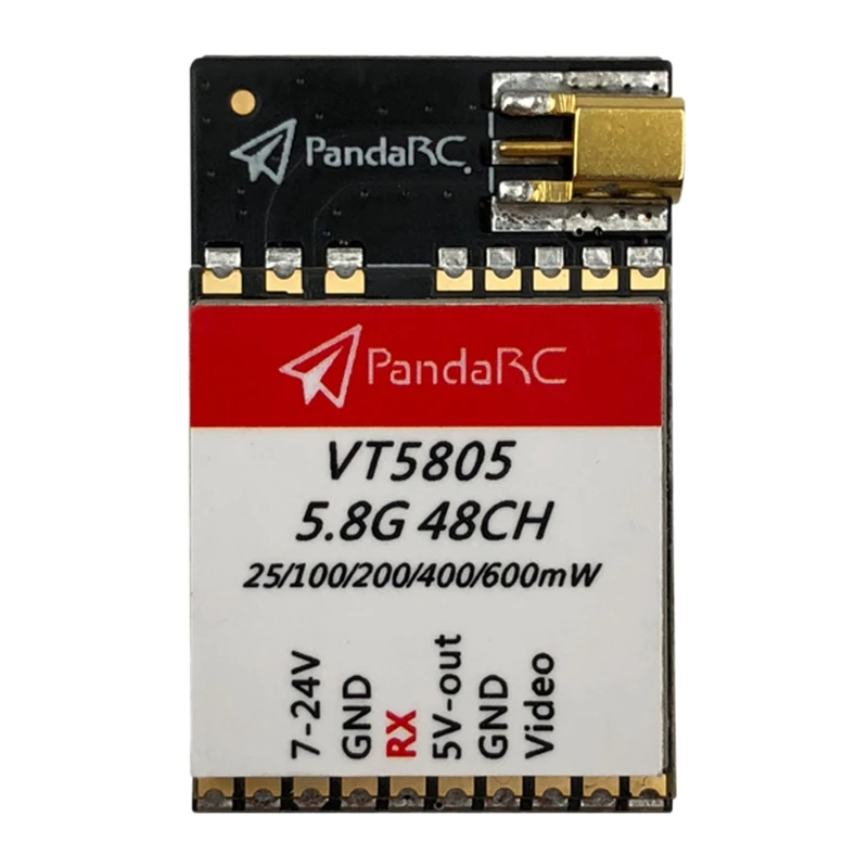 ABKT-PandaRC VT5805 5.8G 48CH 25/100/200/400/600MW FPV Transmitter MMCX for RC Drone