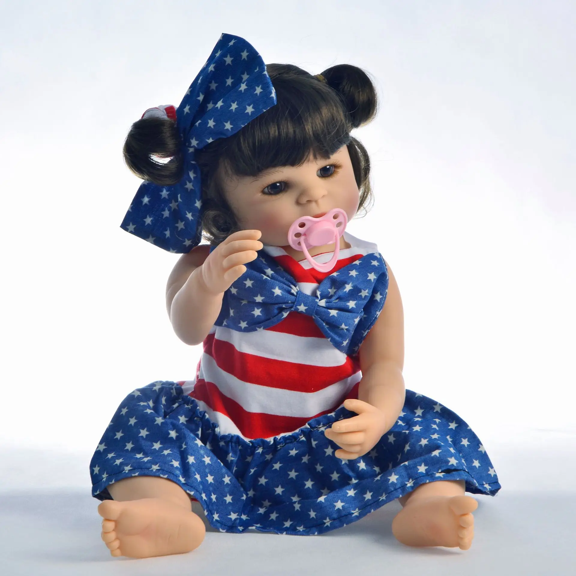 

Keiumi 22-Inch All Silica Gel Reborn Baby Doll Reborn Baby GIRL'S Model Infant Safe Non-toxic