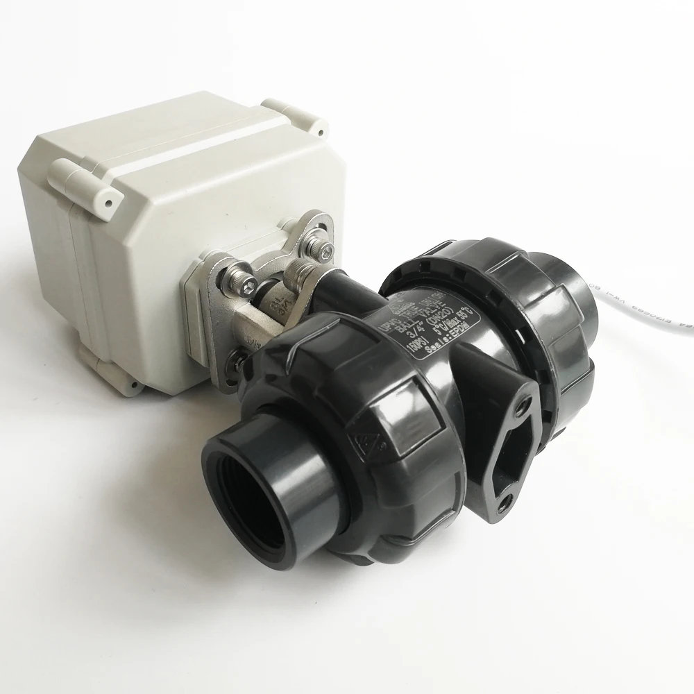 Тсай вентилятор нормальный открытый приводной клапан 2 способа ПВХ 1 1/2 &quotAC110 230V 2/5