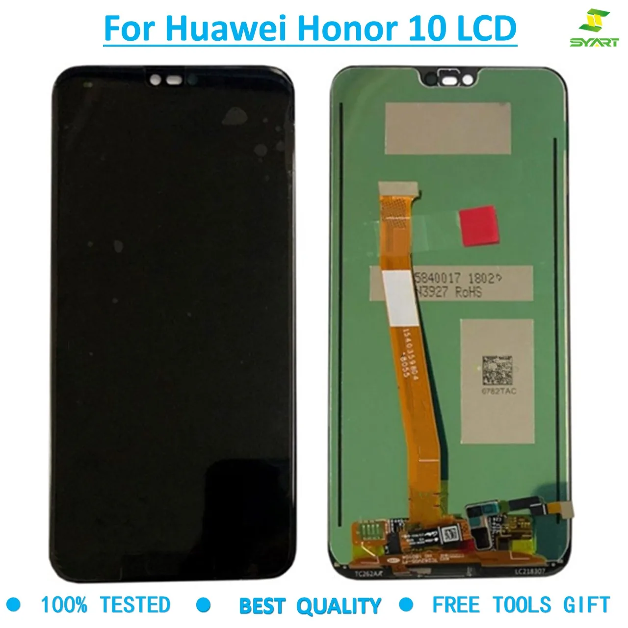 Дигитайзер в сборе для huawei Honor 10 ЖК-экран Honor10 COL-L29 отпечатков пальцев для huawei Honor10 ЖК-дисплей сенсорный экран+ комплекты