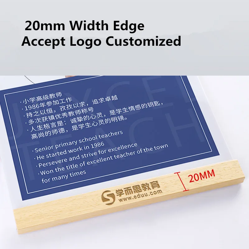 A4 Wall Mount Clear Acrylic Sign Holder With Adhesive 8.5 x 11 Inch Paper Document Holder Ad Poster Frame acrylic sign holder