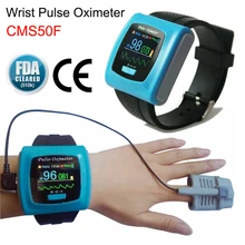 CMS50F Wrist Pulse Oximeter SPO2 Blood Oxygen Saturation PR Heart Rate Monitor Color OLED Display + Adult Finger Probe CE FDA