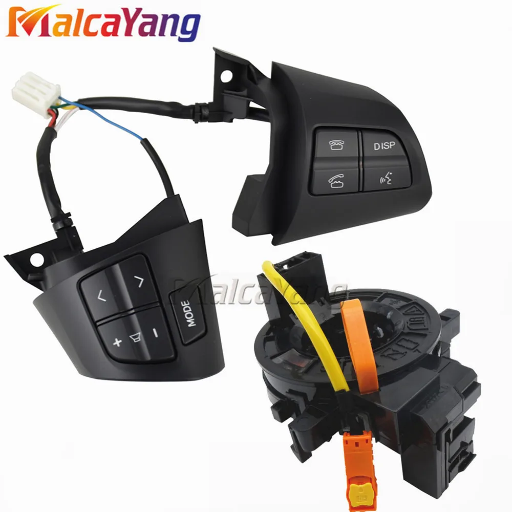 Black with cables Высококачественный для TOYOTA COROLLA 2007-2013 84250-02230 8425002230 Рулевое колесо Кнопка управления аудио серебристый и черный цвет - Цвет: Black with cables