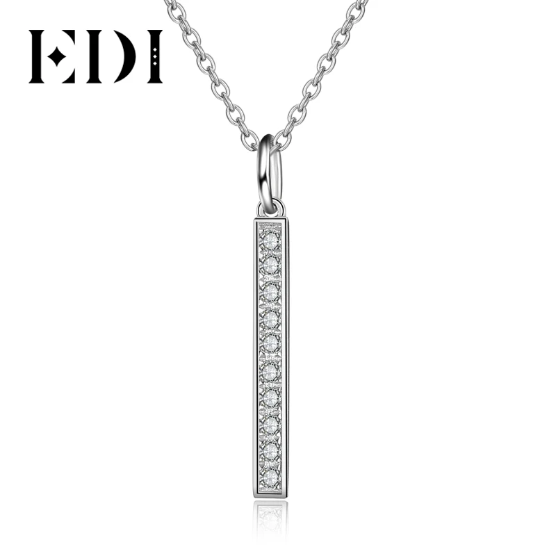 EDI Forever Classic 0,08 cttw натуральный бриллиант H/SI настоящий 18k кулон из белого золота для женщин ювелирные украшения