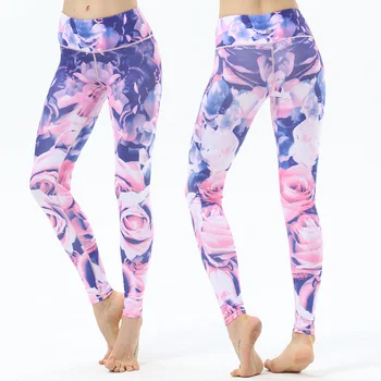 

New Printed Yoga Suit Tight Height Elastic Yoga Pants High Waist Foot Trousers Leggings Leggings Women Plus Size Women