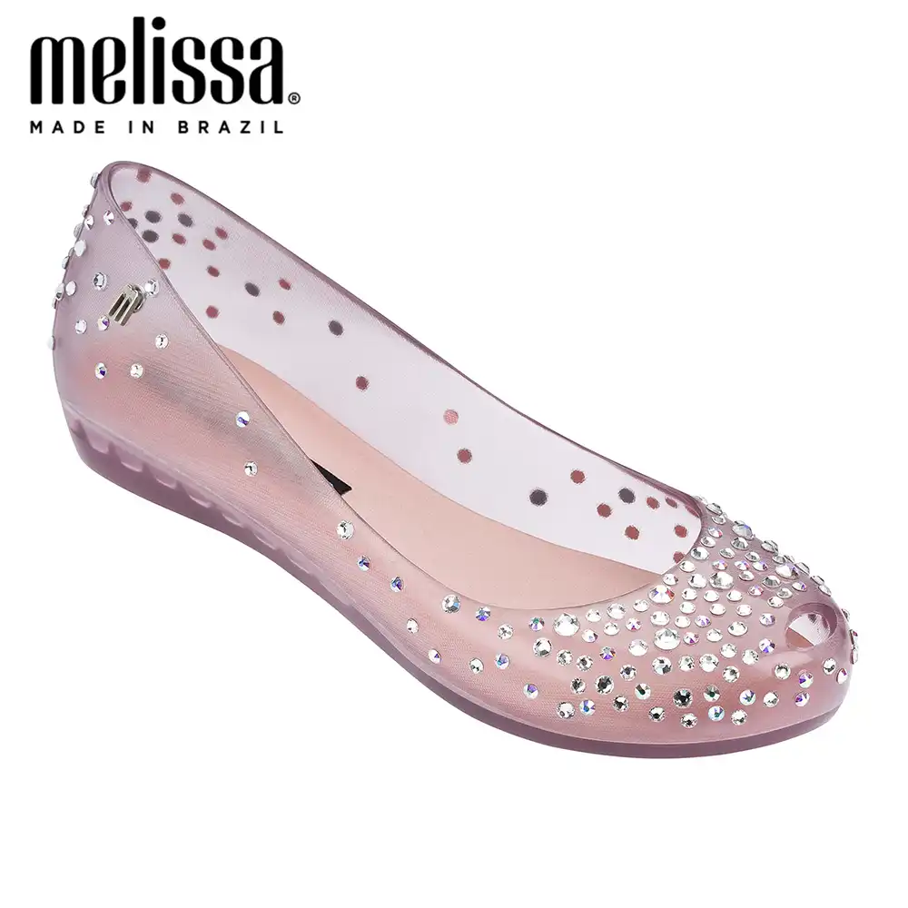 diamond jelly sandals