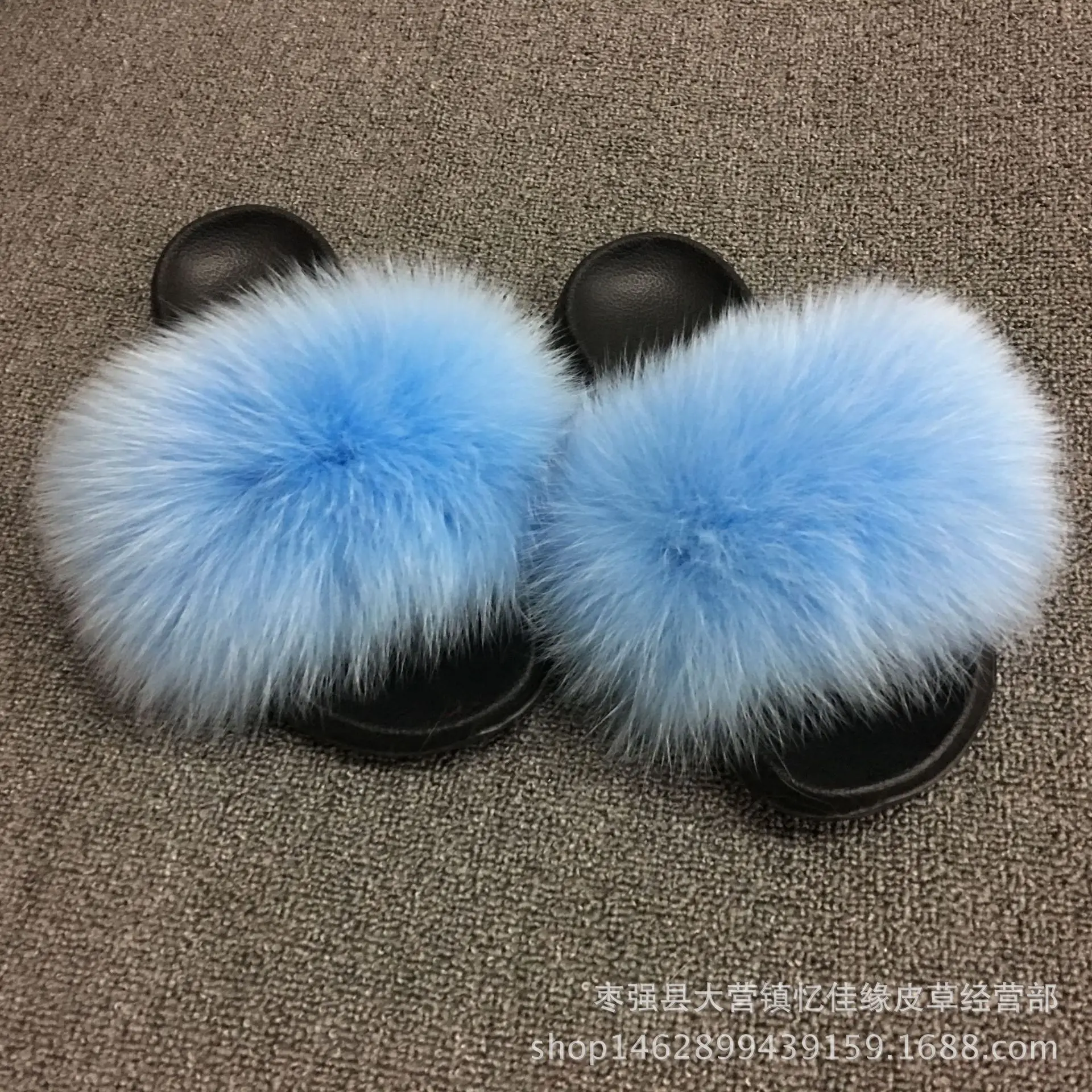 

2017 Spring And Summer New Style Ozhouzhan Europe And America Fox Fur Flat A- line Furry Korean-style Fur Clothing Outer Wear Ho
