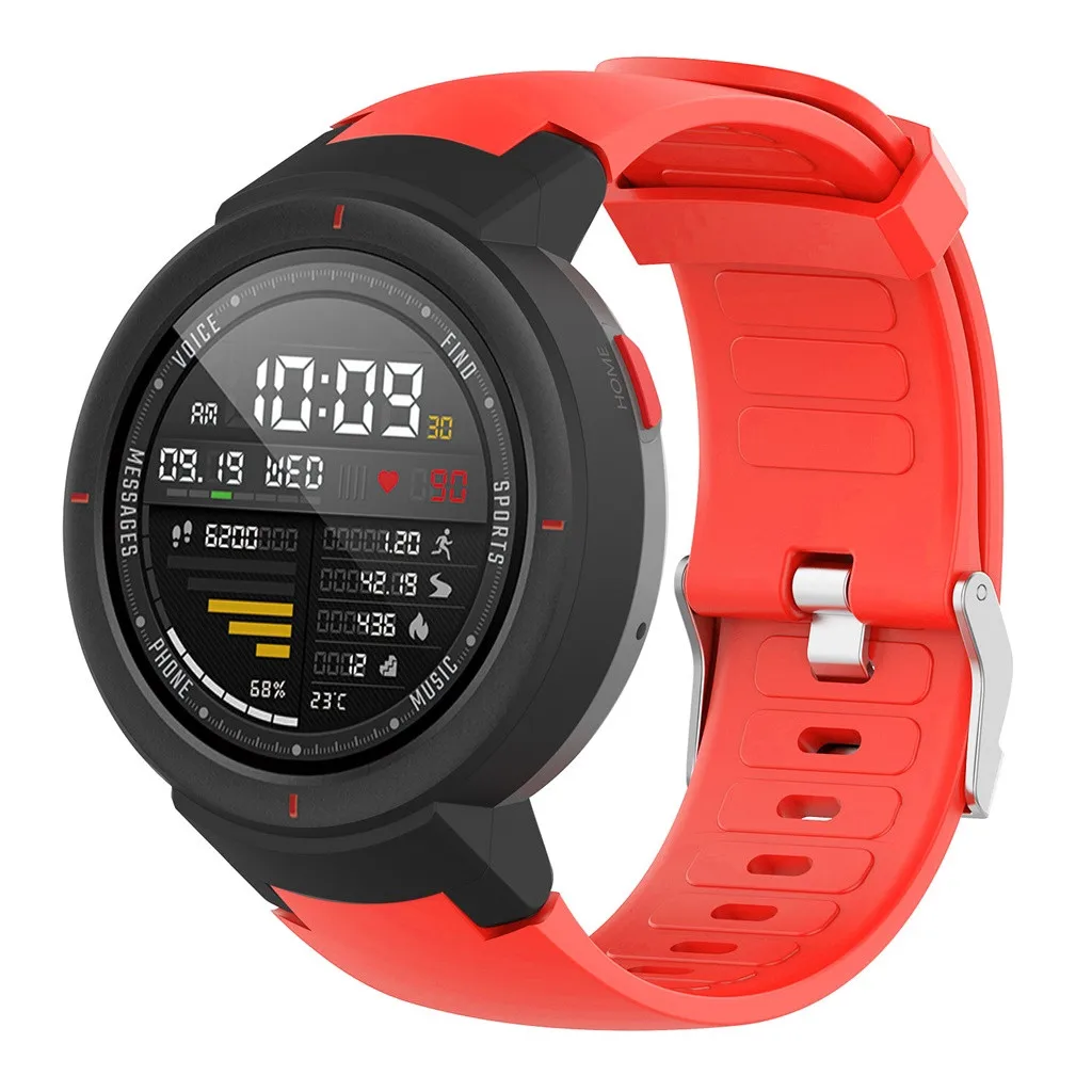 CARPRIE силиконовый ремешок для часов чехол для Huami Amazfit Verge с защитой экрана Модный Спортивный регулируемый ремешок