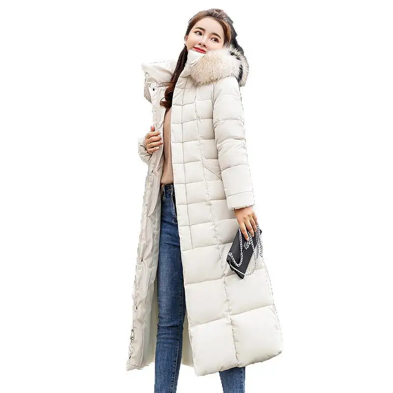 

Cotton-padded Clothes Women's Long Have Knee 2018 New Style Winter Korean-style of Belt Slim Fit down Jacket Cotton-padded Cloth
