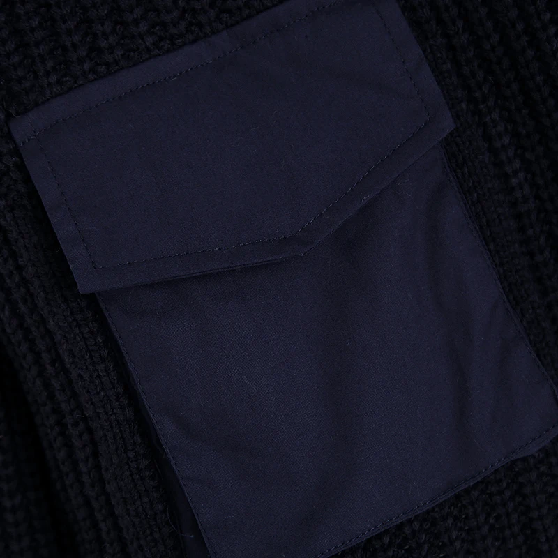 RR Лоскутные Свитера для женщин, модный свитер с воротником-хомутом, женские элегантные свитера с карманами и длинными рукавами, женские свитера JG