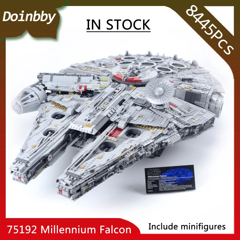 

In Stock 05132 The Biggest Millennium toys Falcon 8445Pcs Ultimate Destroyer Star Wars Building Blocks Compatible doinbby 75192