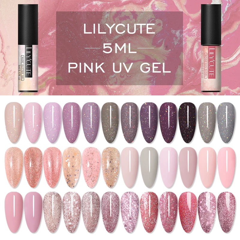 LILYCUTE косметика парфюмерия диспенсер 5 мл Цвет Гель лак Фул блестками цвета