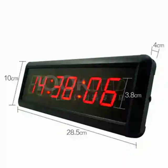 1,5 "29 Cm -Es Led Visszaszámlálás Stopper Óra 6 Gombnyomással, A Vonal Gomb Visszaállítása Az Iskolába Ninja Unicycle Race Timer - Image 2