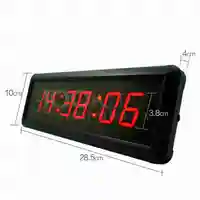 1.5 inch 29cm Button Led Countdown Clock Stopwatch,Line Button Reset，remote Control School Rush Answer Competition Game Timer 2