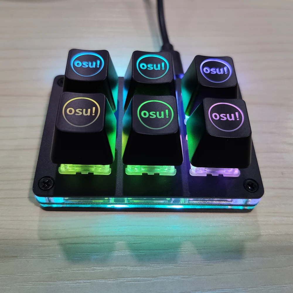 USB Type c 6 клавиш мини механическая клавиатура с горячей вилкой переключатель Cherry Mx