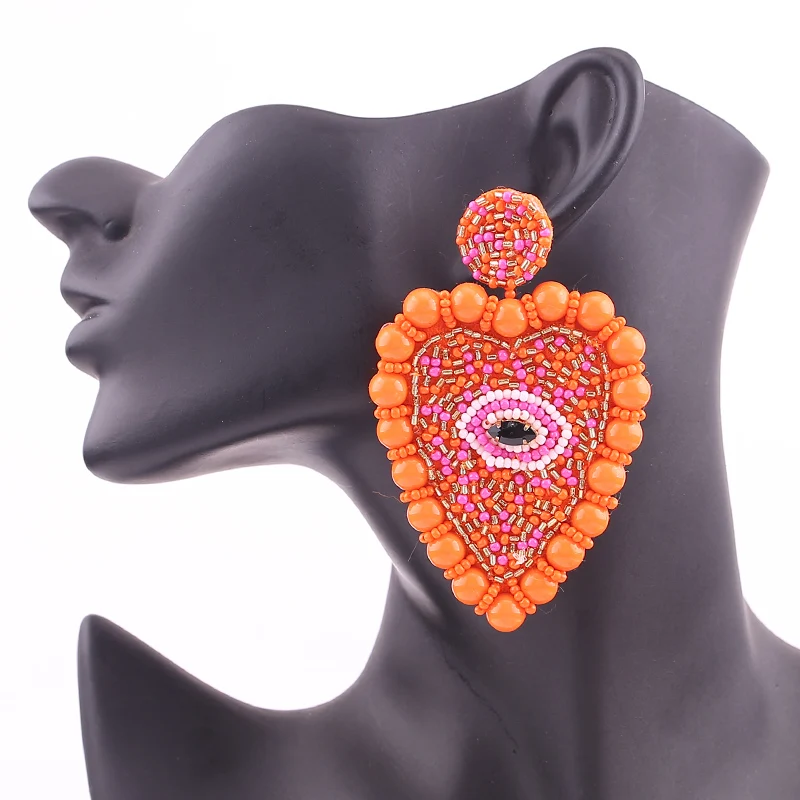 2019 New design fashion Jewelry Beads Earrings for women boho drop earrings Croal dangle earrings for women