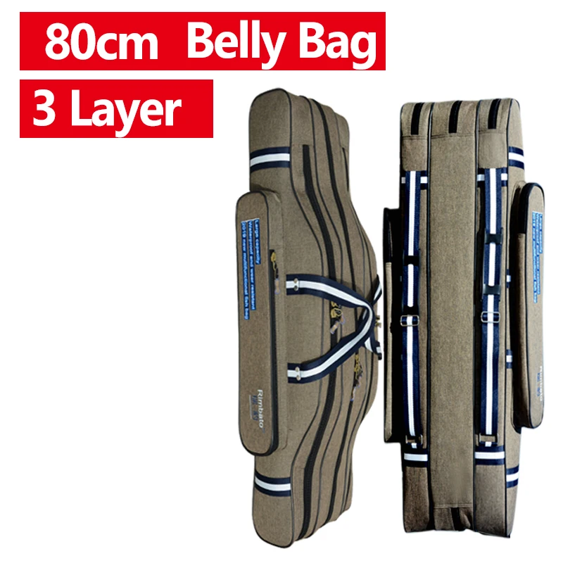 3 Layer 80cm Belly Палатки для зимней рыбалки сумка для удочек 2/3/4 Слои 80/120 см рыбалка рюкзак нейлона Водонепроницаемый Портативный многофункциональный дорожная сумка Sac de pêche XA191G - Цвет: 3 Layer 80cm Belly