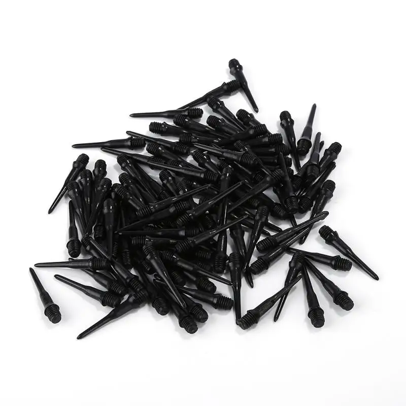 

High Precision Electronic Dart Durable Soft Tip Points Plastic Professional Darts Black Replacement Electronic Dart 100PCS
