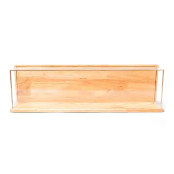 

2020 New Drop Shop. Clear Acrylic Showcase with Wood Back Base Action Figures Model Toy Display Case