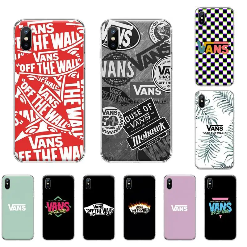 

Trend Street Skateboard VANS Soft Silicone TPU Phone Cover For iphone 4 4s 5 5S SE 5C 6 6S 7 8 plus X XS XR 11 PRO MAX