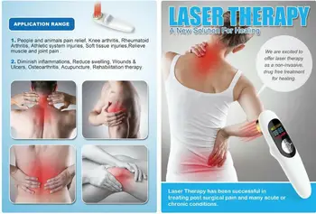 

Portable Health Pain Relief Cold Laser Therapy Device Low Intensity For Injuries Sprain Wound Ulcer