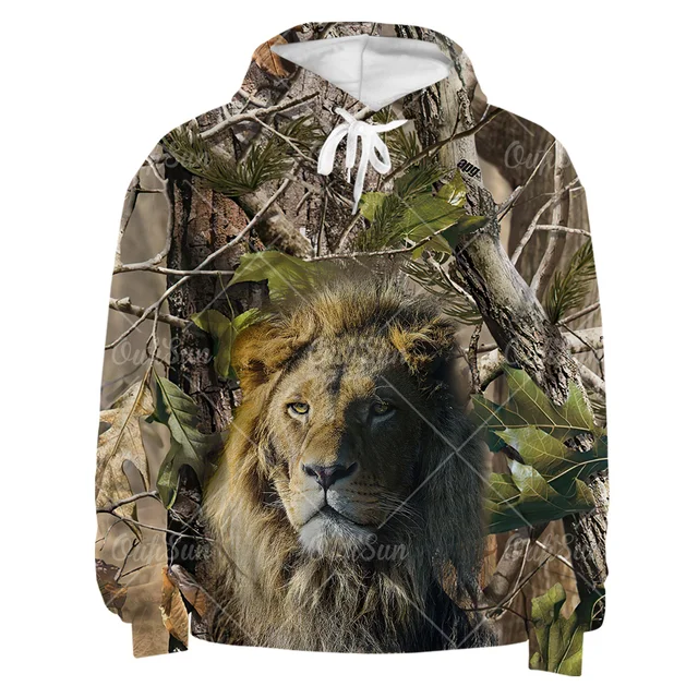 Spring And Autumn Maple Leaves Camouflage 3D Hoodies Men Women Outdoor Fishing Camping Hunting Clothing Unisex Hooded Coats Tops OFSA-000228