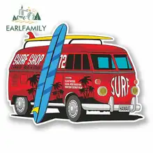 EARLFAMILY 13cm x 13cm Comic Camper Van Funny Car Stickers RV VAN 3D DIY Fine Decal Vinyl JDM Bumper Trunk Truck Graphics EARLFAMILY 13cm x 13cm Comic Camper Van Funny Car Stickers RV VAN 3D DIY Fine Decal Vinyl JDM Bumper Trunk Truck Graphics