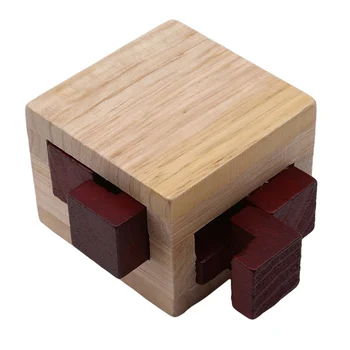 

Educational Toys Brain Teaser Game Hot Sale Luban lock For Children Adult High Quality Wooden Magic Box Puzzle Game
