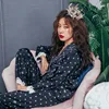 Lisacmvpnel Print Fashion Women Pajama Set Sweet Lace Cuff Trousers Long Sleeve Suit Pyjamas ► Photo 3/5