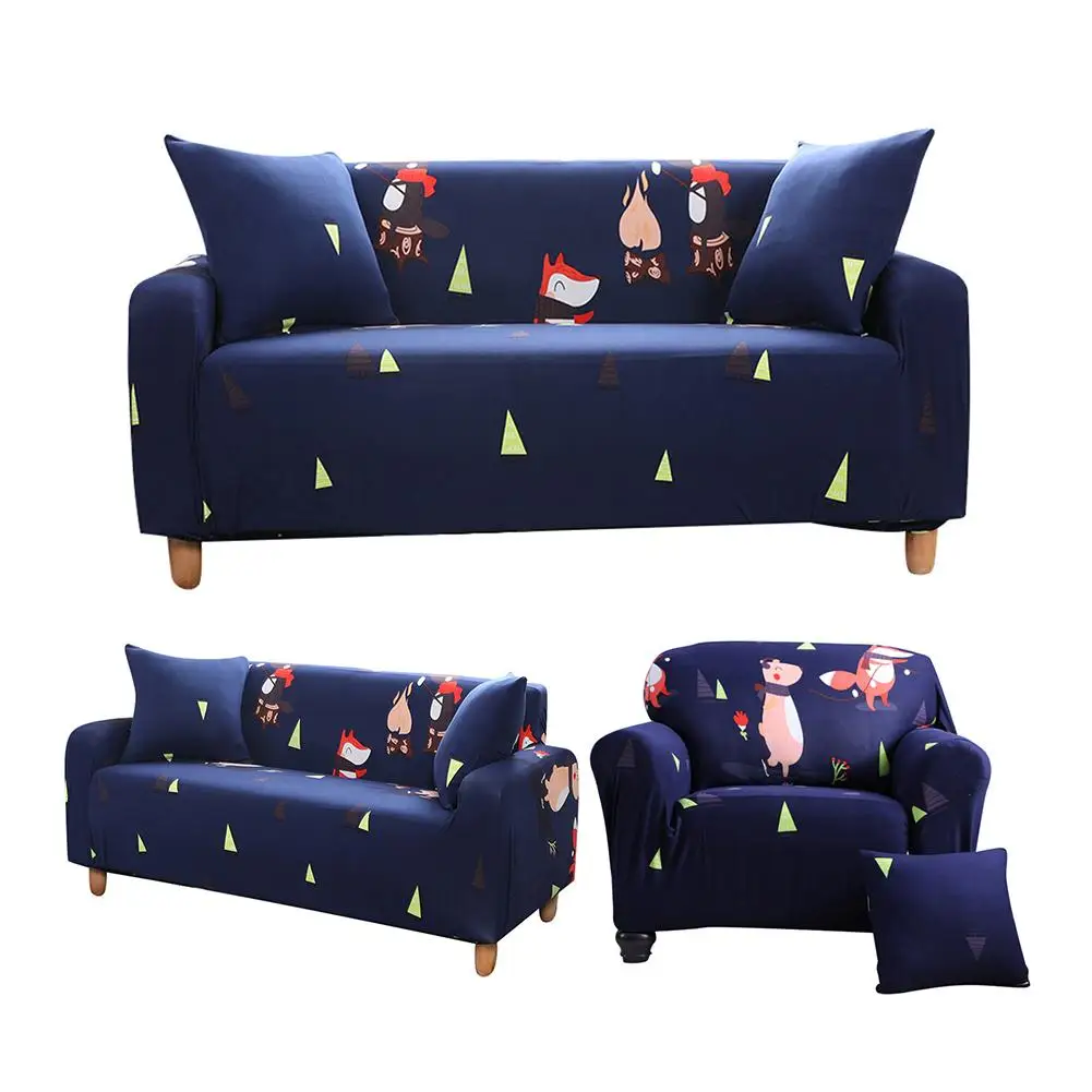 

European Style Cartoon Pattern Sofa Cover Suitable For Four Seasons Non-Slip Elastic Sofa Cover Washable Slipcover 1 2 3 Seater