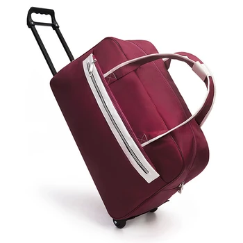 

JULY'S DOSAC Travel Suitcase On Wheels Thicken Oxford Travel Bags Wheeled Big Capacity Outdoors Luggage Bag Trolley