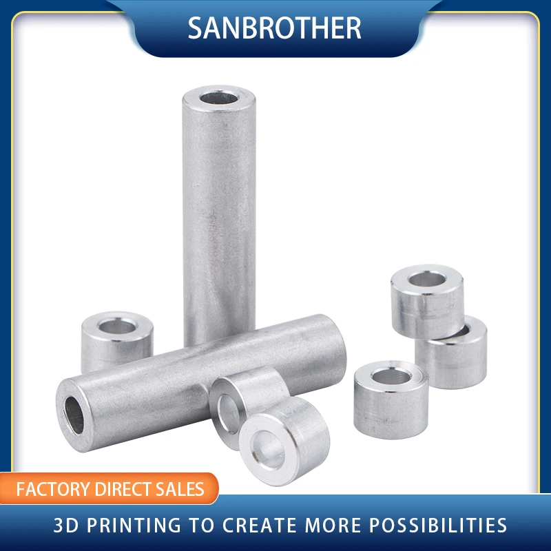 Opensource Aluminium Spacer V-Slot Isolation Column Separate Pillar Quarantine Bore 5MM Reprap 3D Print Pulley 3D Printer Parts