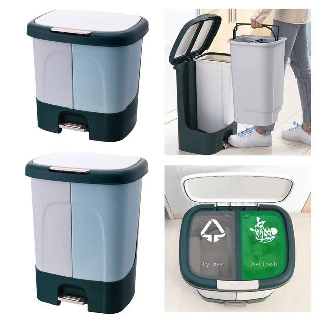 MICCK Oval Bad Mülleimer Küche Recycling Mülltonnen Presse-Typ Wasserdichte  Müll Bins Für Badezimmer Haus Zubehör - AliExpress