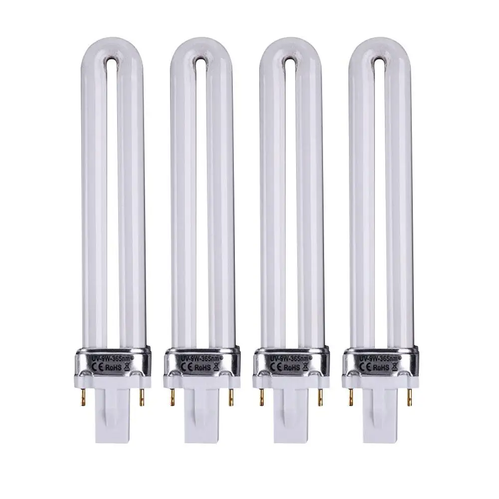 1/4pcs 9W Nail Dryer Lamp Tube UV Lamp U-shaped Bulbs for Nail Dryer Electronic Machine Replacement Manicure Art Tool uv lamp tube