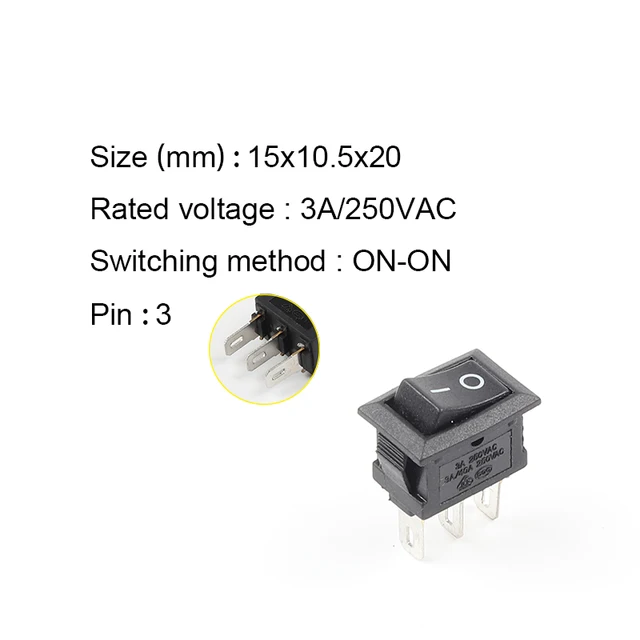 3Pin Black Black