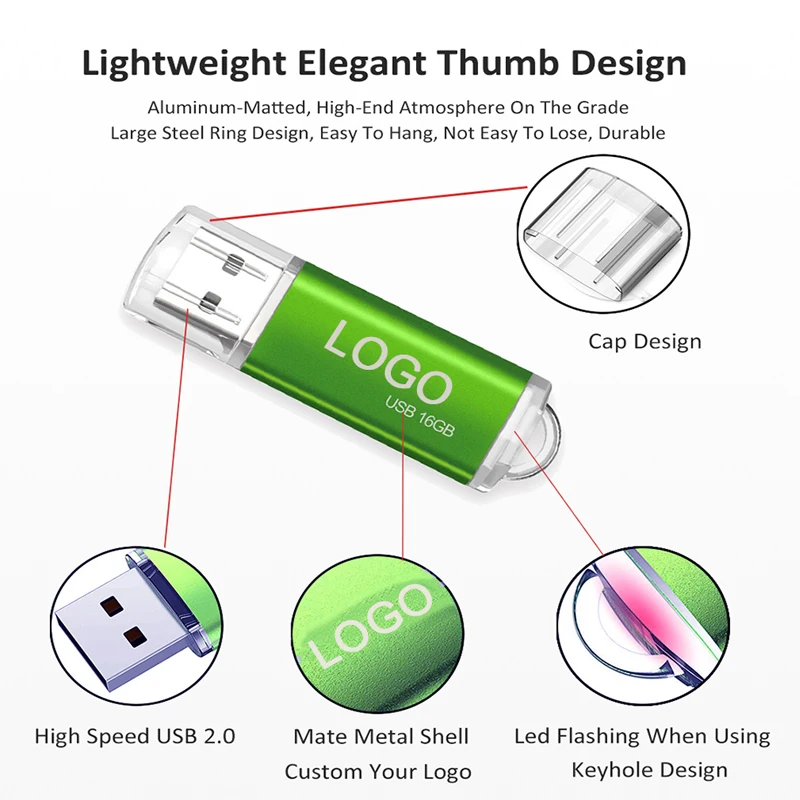 Clé usb aluminium 4Go