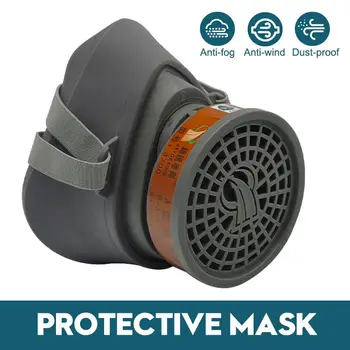 

Painting Spraying Gas Mask Respirator Dust-proof Filters Industrial Protective Mask Anti-particulate Filters Anti-fog Mask