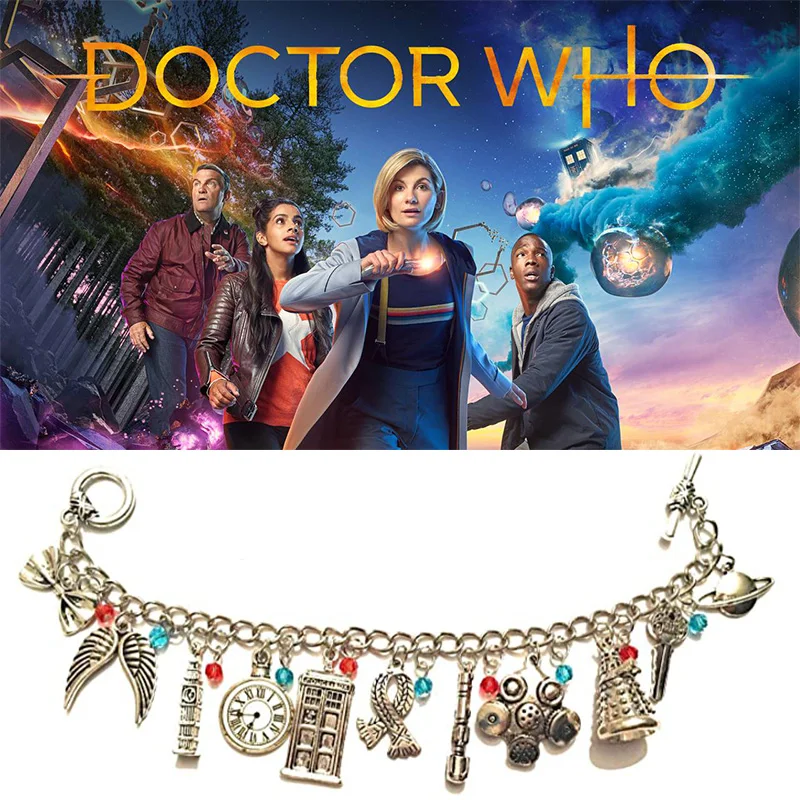 Полицейская шкатулка Doctor Tardis Cabina Telefonica винтажные браслеты с подвесками