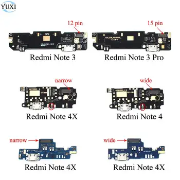 

YuXi Replacement Microphone Module + USB Charging Port Board Flex Cable Connector For Xiaomi Redmi Note3 Note 3 Pro 4 4X MTK X20
