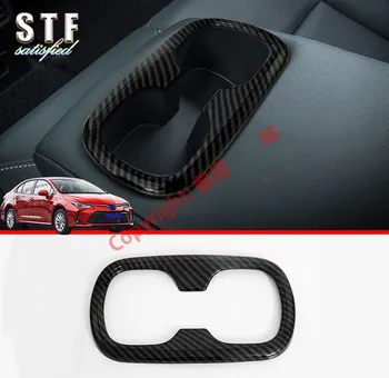 

Carbon Fiber Style Interior Rear Cup Drink Holder Cover Trim Bezel Frame Molding Garnish For Toyota Corolla E210 Sedan 2019 2020
