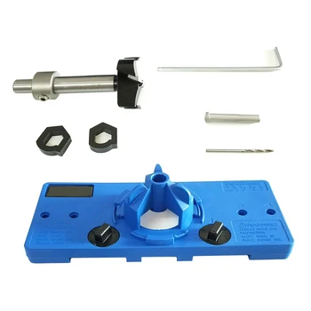 

Punch Hole Opener Cabinet Door Carbon Steel Workshop Locator Jig Tools