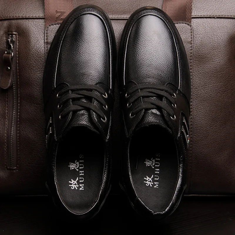

2019 Men Elevator 5 Cm MEN'S Shoes Hidden Extra High nan dan xie Korean-style Business Casual Leather Shoes 22281