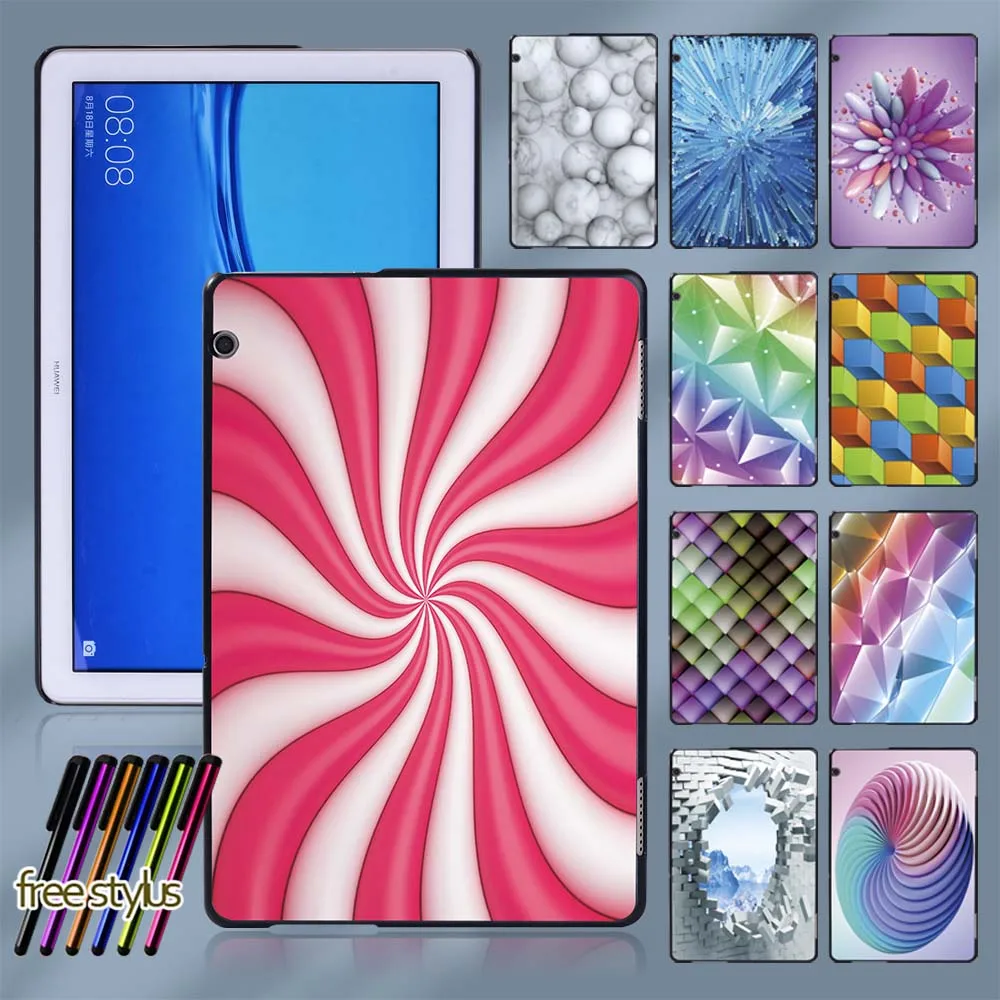 

Tablet Case for Huawei MediaPad T5 10 10.1 Inch Hard Shell Protective Case Back Cover + Free Stylus
