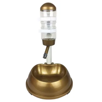 

Automatic Pet Drinker Dog Bowls Water Bottles Universal Dog Drinker Feeder Liftable Bowl Dispenser Bowl Puppy Pet Products-Gold