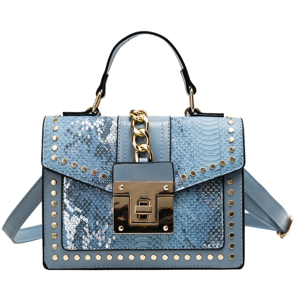 Женские Ретро серпантиновые сумки через плечо, дизайнерская версия, роскошная сумка-мессенджер, сумка на плечо, сумки с ручками - Цвет: BL