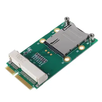 

Mini PCI-E Adapter Extension Card for 3G 4G Module USIM Card Slot with SIM Card Slot for 3G/4G WWAN LTE GPS Card